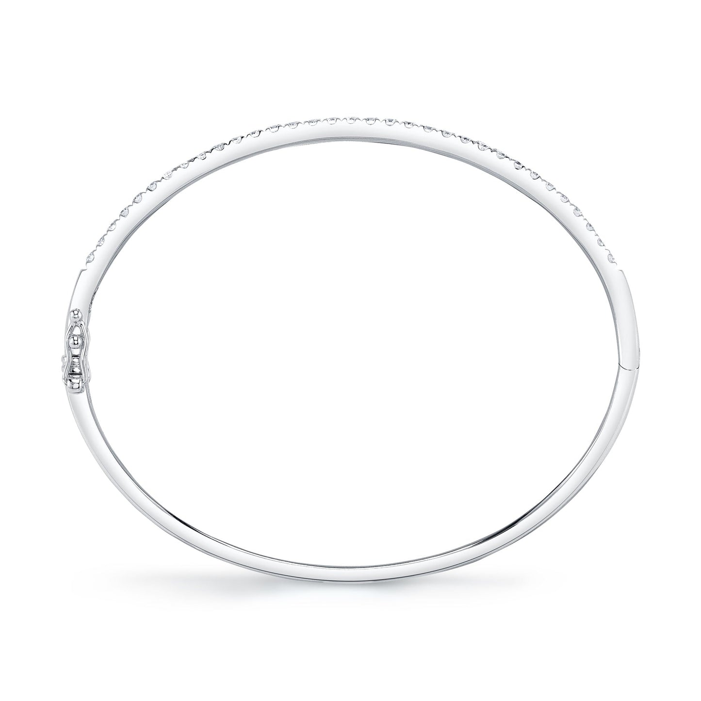 0.88CT 14K W/G DIAMOND BANGLE
