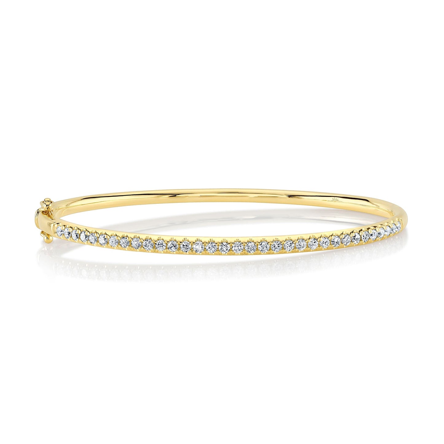 0.88CT 14K Y/G DIAMOND BANGLE