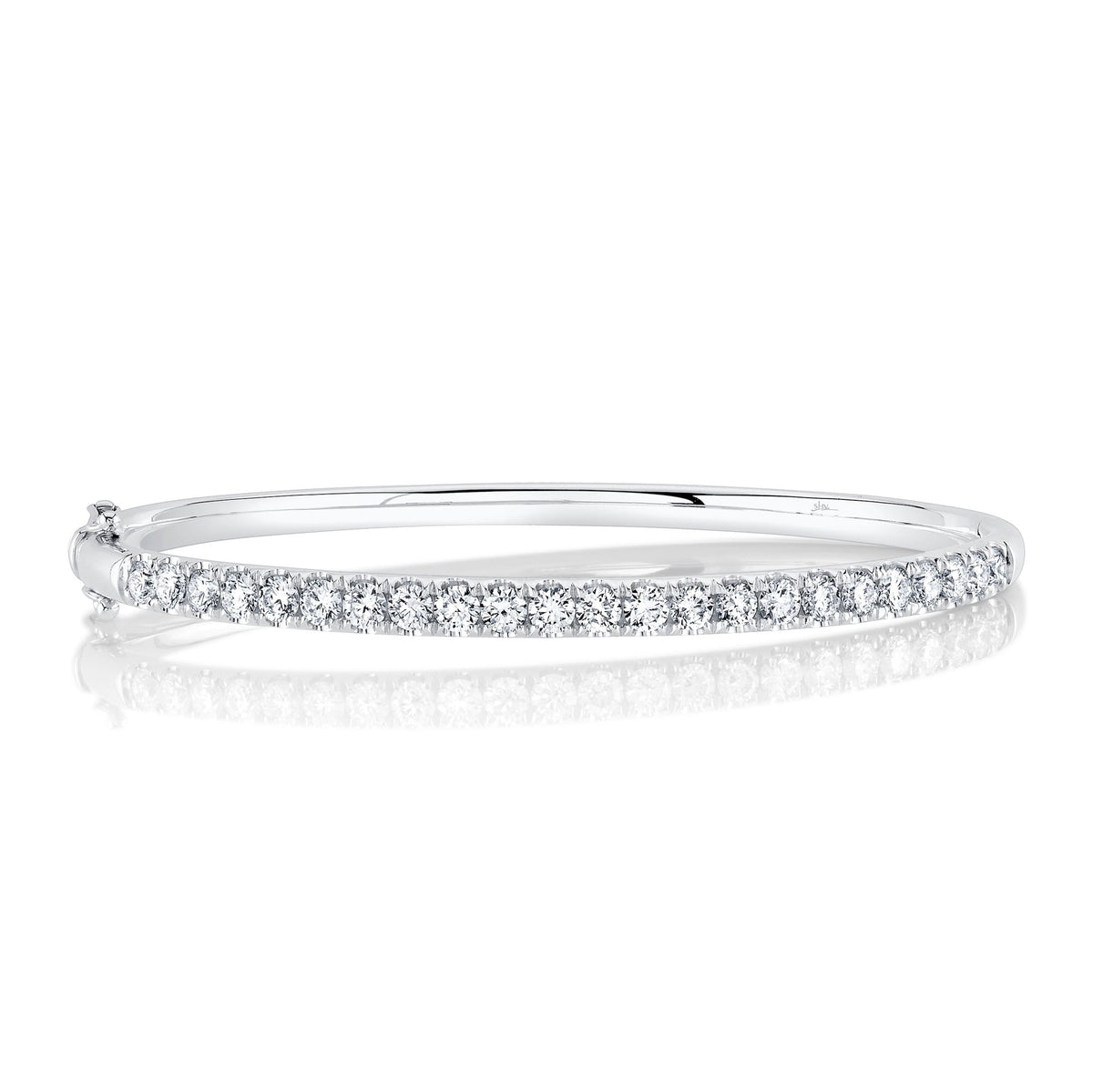 2.00CT 14K W/G DIAMOND BANGLE