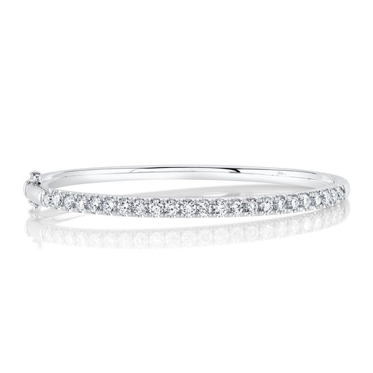 2.00CT 14K W/G DIAMOND BANGLE
