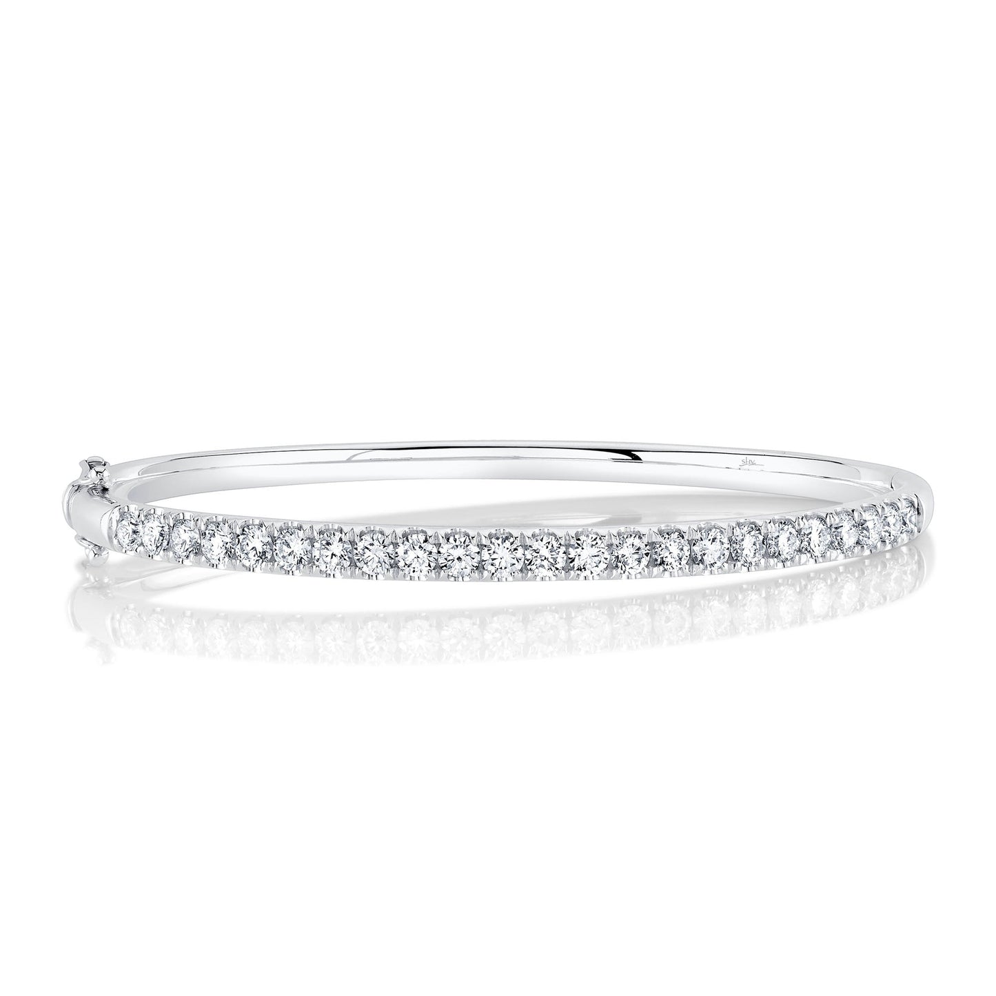 2.00CT 14K W/G DIAMOND BANGLE