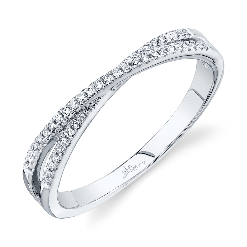 0.09CT 14K W/G DIAMOND LADY'S RING
