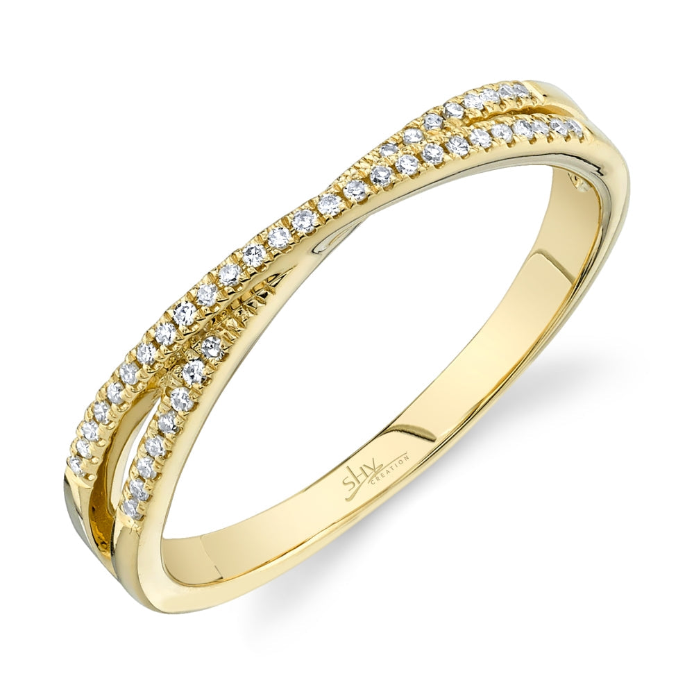 0.09CT 14K Y/G DIAMOND LADY'S RING