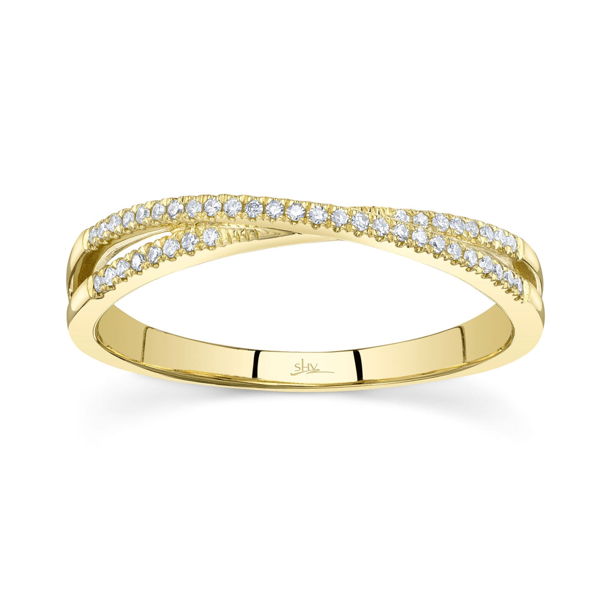 0.09CT 14K Y/G DIAMOND LADY'S RING