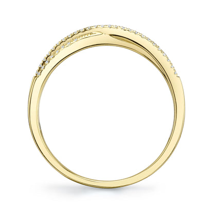 0.09CT 14K Y/G DIAMOND LADY'S RING