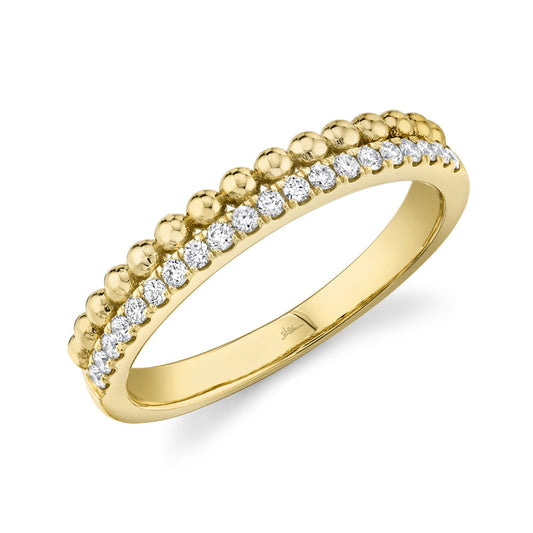 0.18CT 14K Y/G DIAMOND LADY'S RING SZ 6