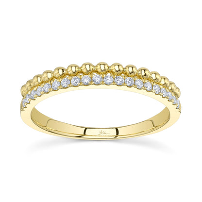 0.18CT 14K Y/G DIAMOND LADY'S RING