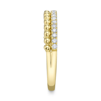 0.18CT 14K Y/G DIAMOND LADY'S RING
