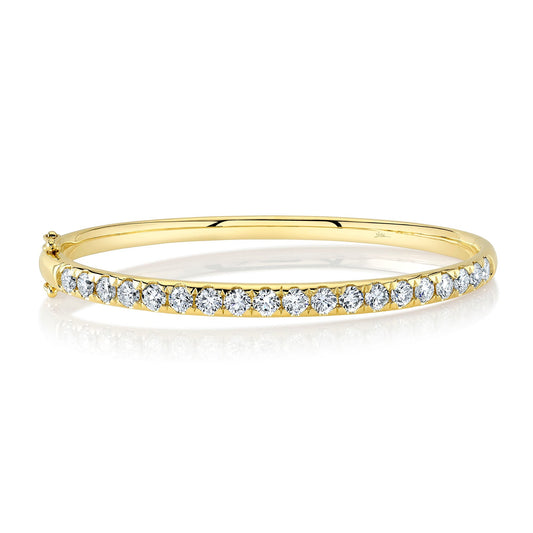 3.04CT 14K Y/G DIAMOND BANGLE