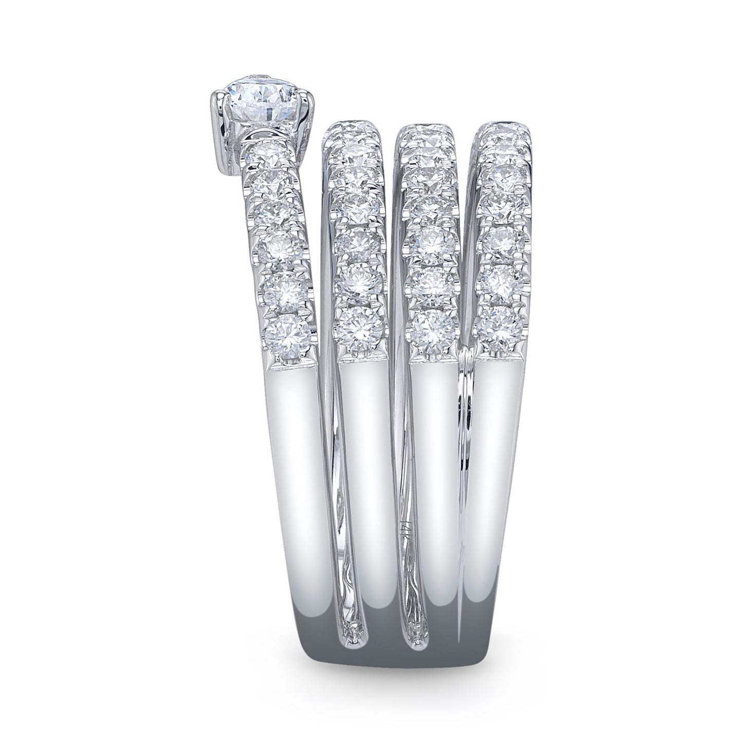 1.28CT 14K W/G DIAMOND PEAR RING