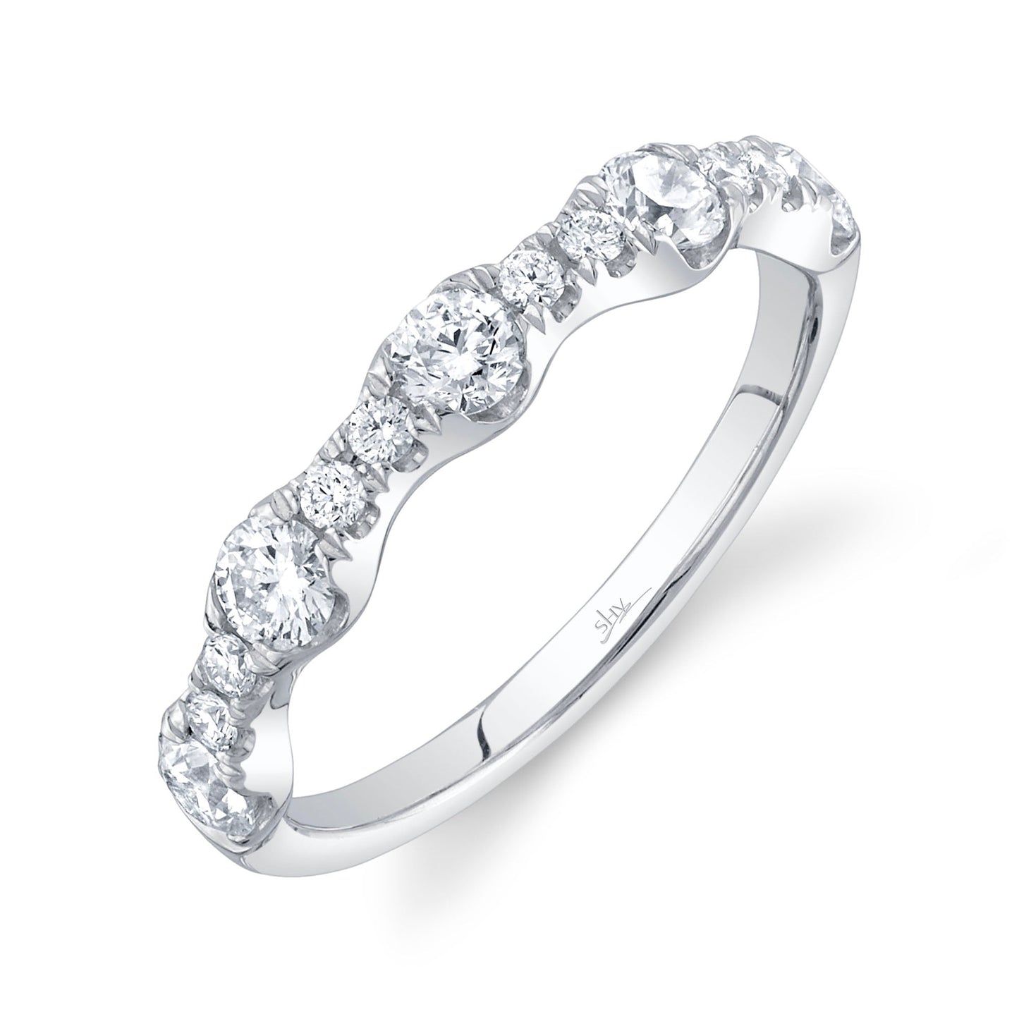 0.77CT 14K W/G DIAMOND LADY'S BAND
