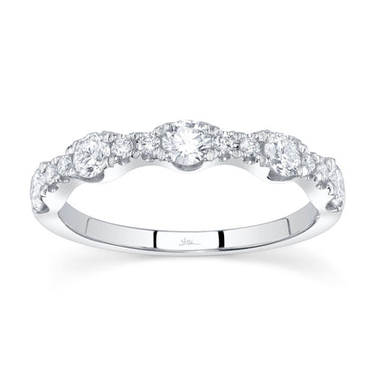 0.77CT 14K W/G DIAMOND LADY'S BAND