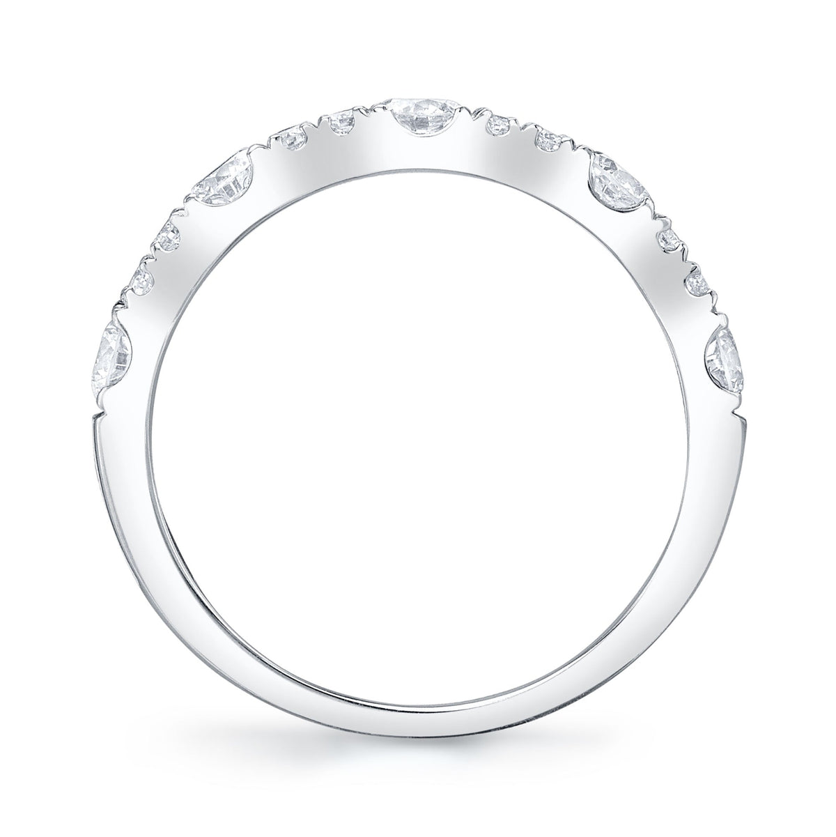 0.77CT 14K W/G DIAMOND LADY'S BAND