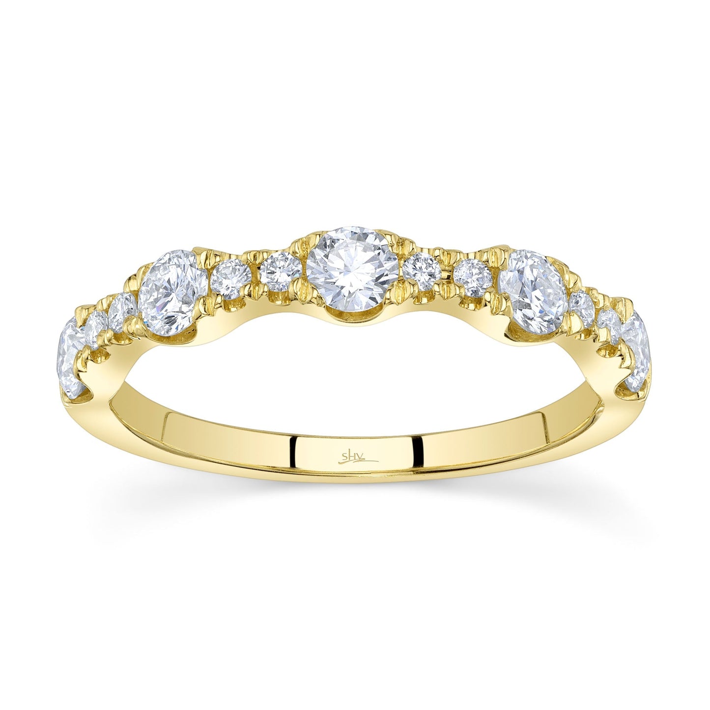 0.77CT 14K Y/G DIAMOND LADY'S BAND