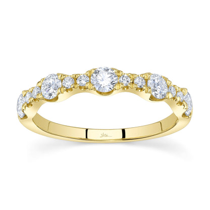 0.77CT 14K Y/G DIAMOND LADY'S BAND