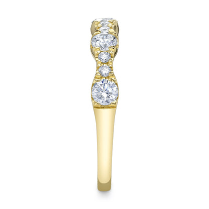 0.77CT 14K Y/G DIAMOND LADY'S BAND
