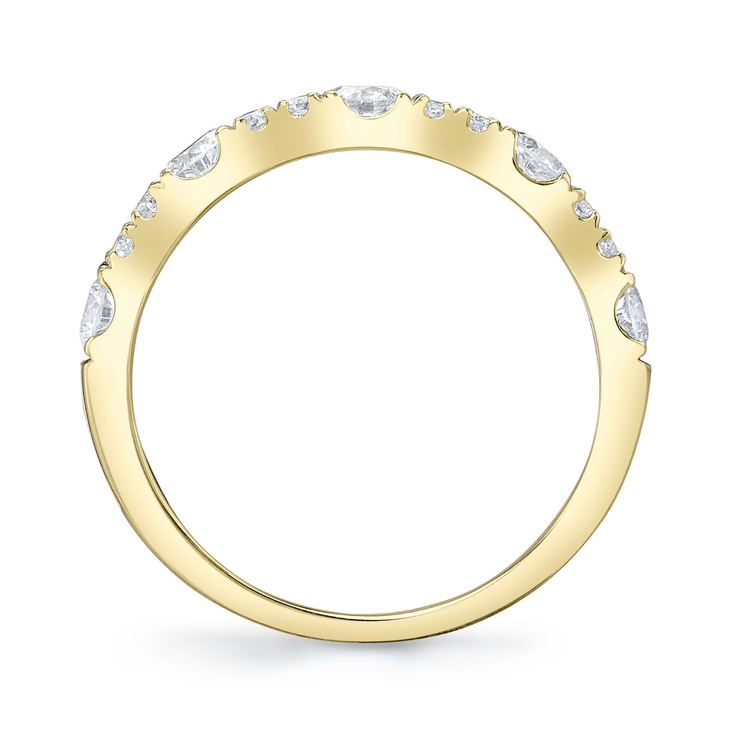 0.77CT 14K Y/G DIAMOND LADY'S BAND