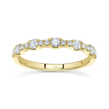 0.40CT 14K Y/G DIAMOND LADY'S BAND