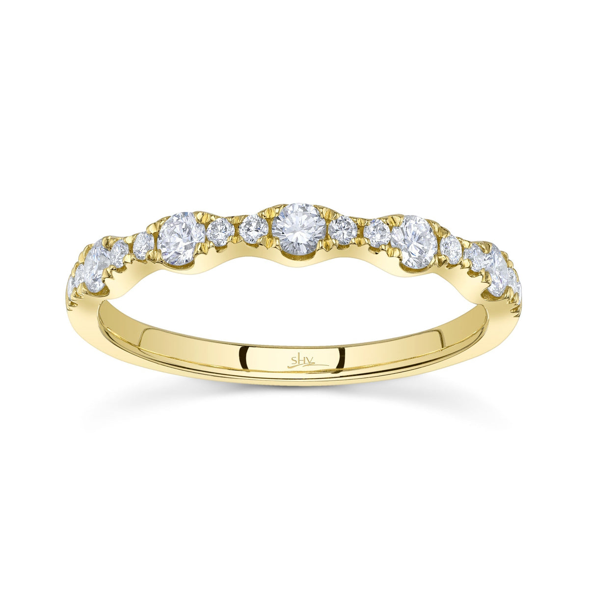 0.40CT 14K Y/G DIAMOND LADY'S BAND