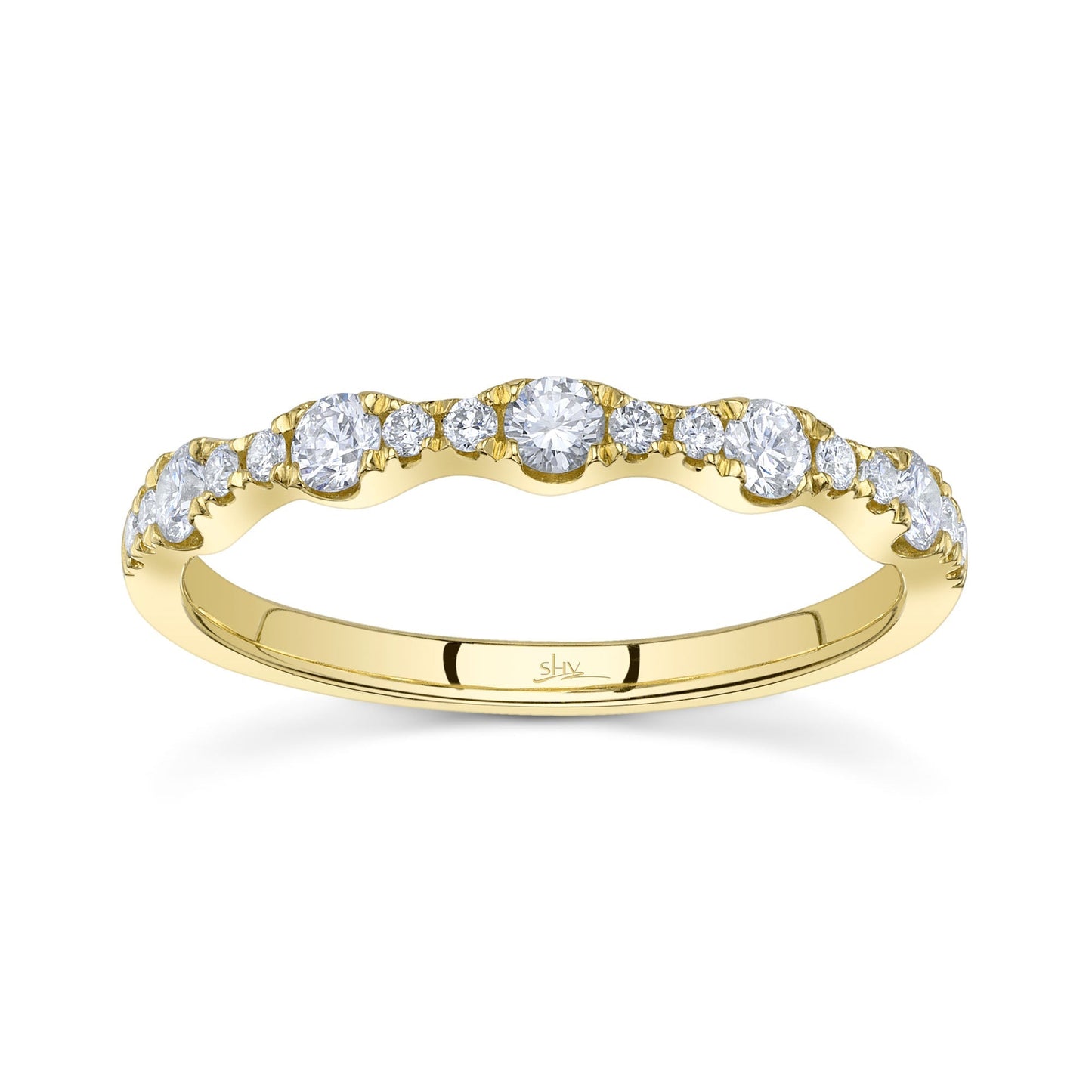 0.40CT 14K Y/G DIAMOND LADY'S BAND