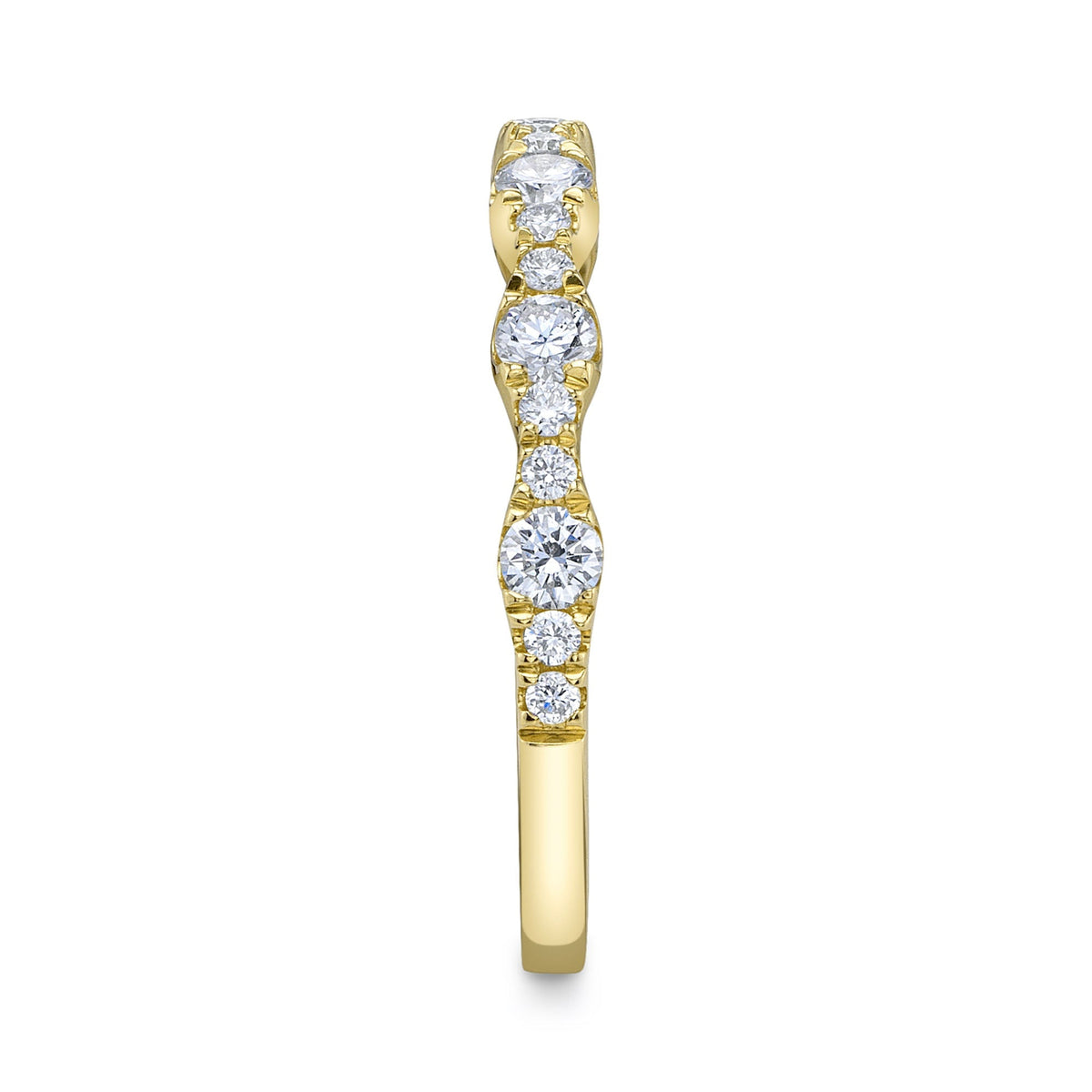 0.40CT 14K Y/G DIAMOND LADY'S BAND