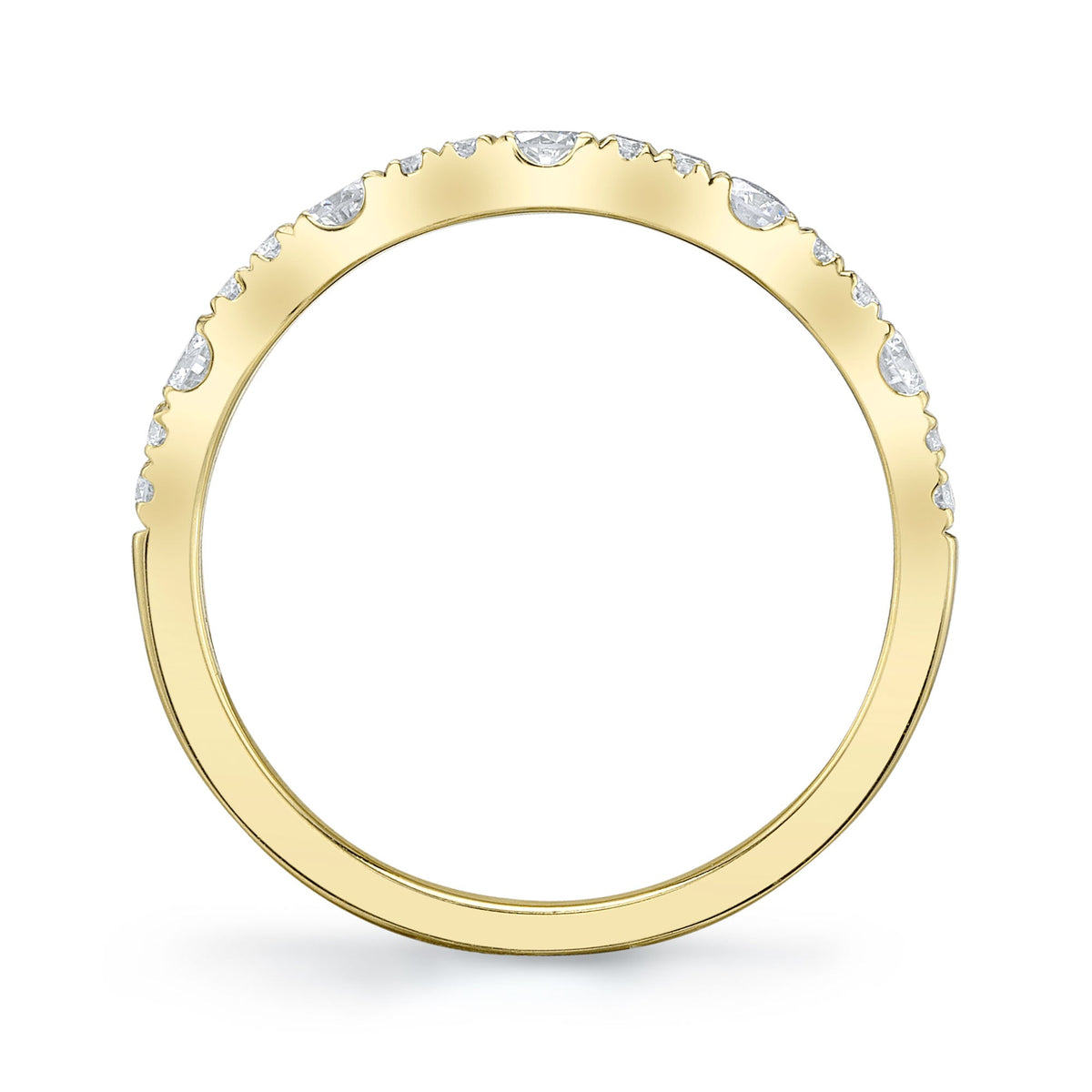 0.40CT 14K Y/G DIAMOND LADY'S BAND