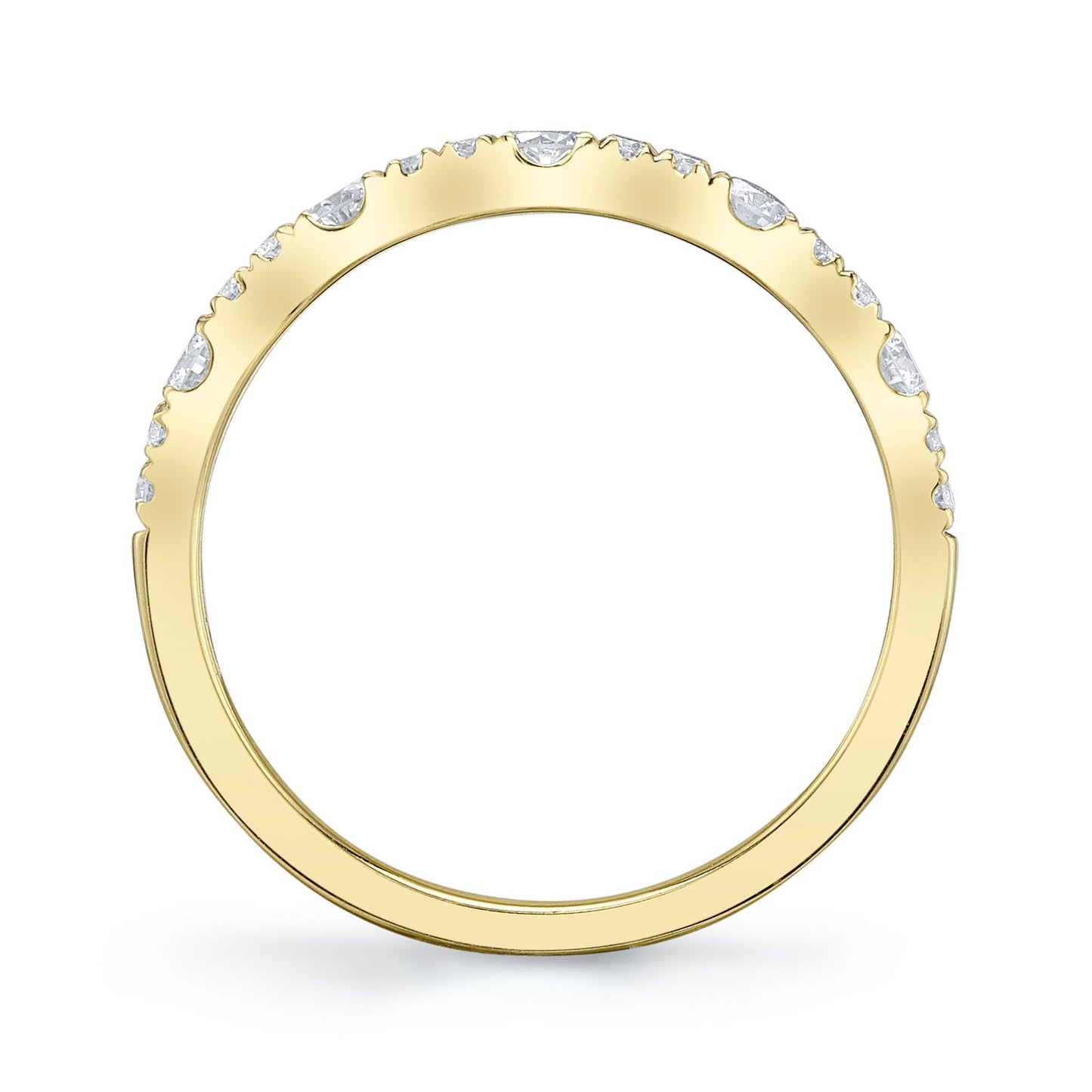 0.40CT 14K Y/G DIAMOND LADY'S BAND