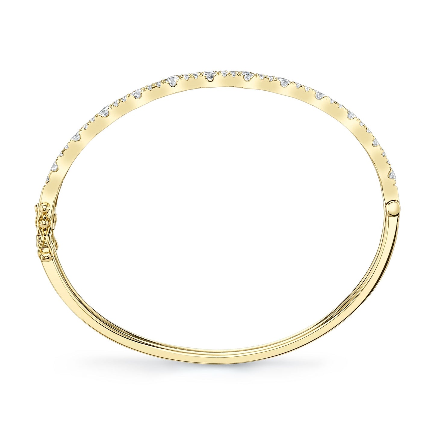 1.30CT 14K Y/G DIAMOND BANGLE
