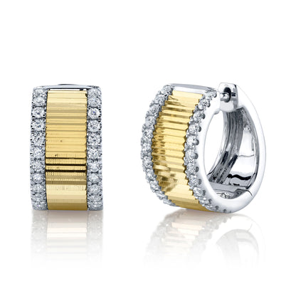 0.46CT DIAMOND HUGGIE EARRING
