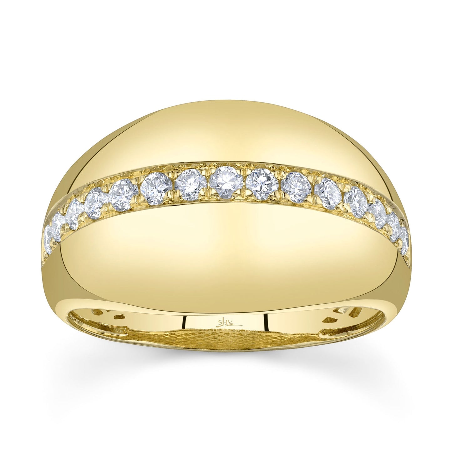 0.43CT 14K Y/G DIAMOND LADY'S RING