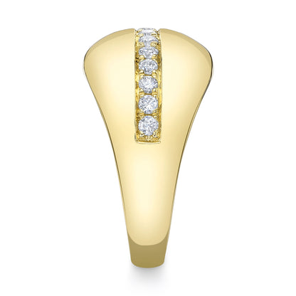 0.43CT 14K Y/G DIAMOND LADY'S RING