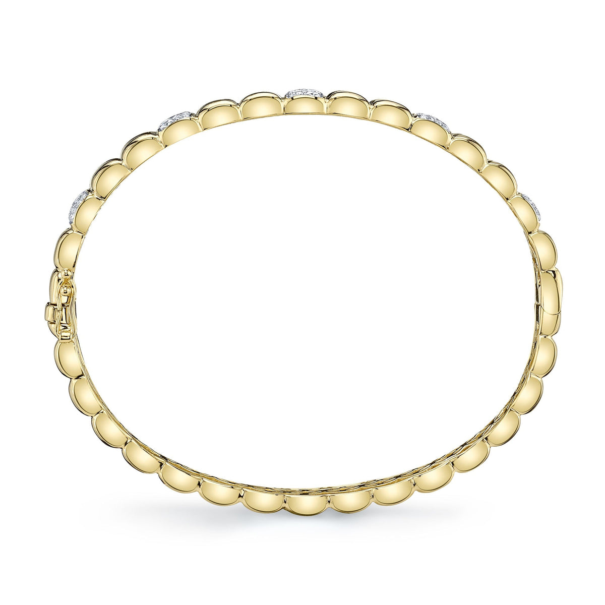 0.79CT 14K Y/G DIAMOND BANGLE