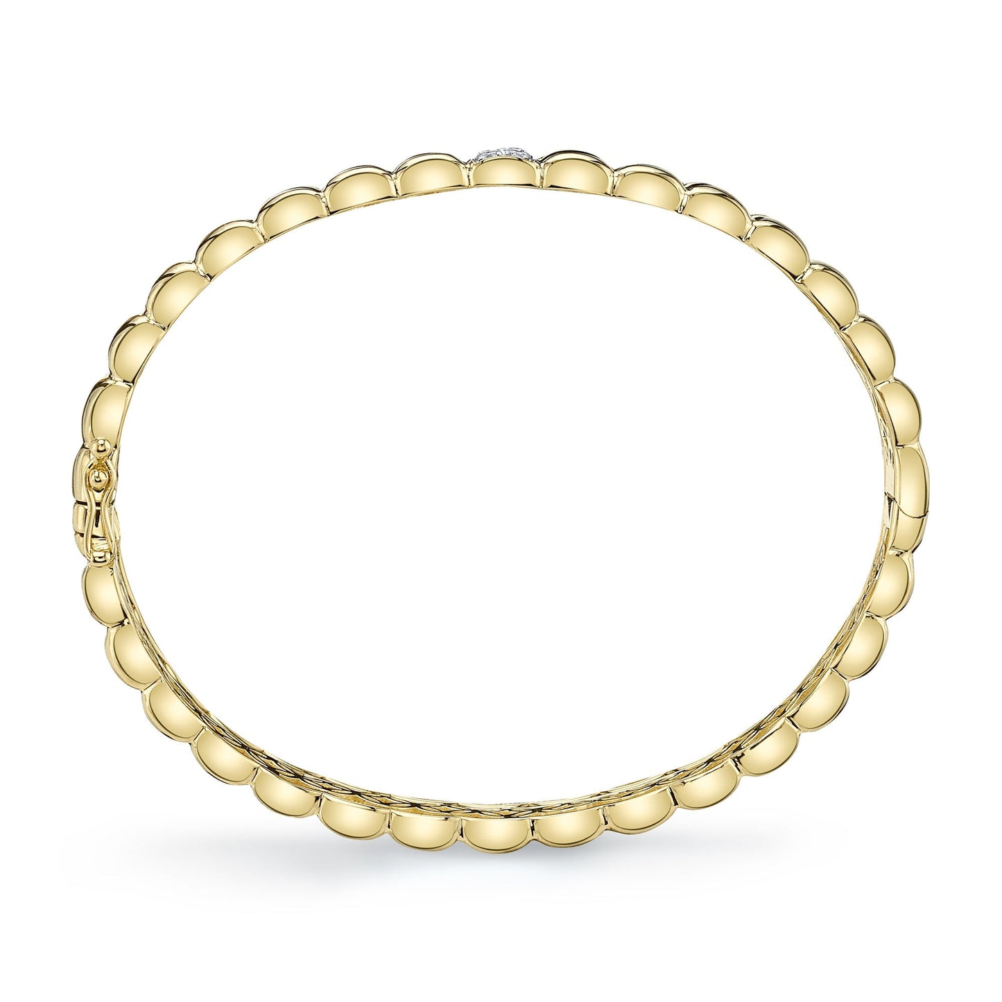 0.15CT 14K Y/G DIAMOND BANGLE