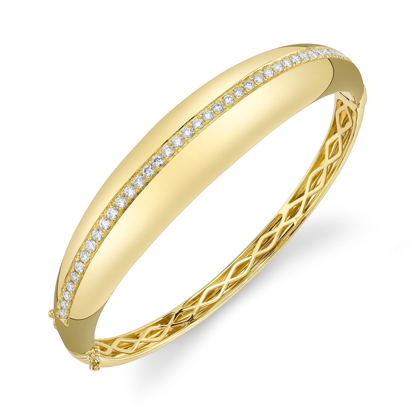 0.92CT 14K Y/G DIAMOND BANGLE