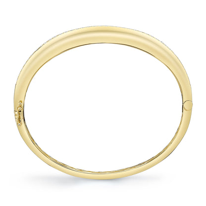 0.92CT 14K Y/G DIAMOND BANGLE