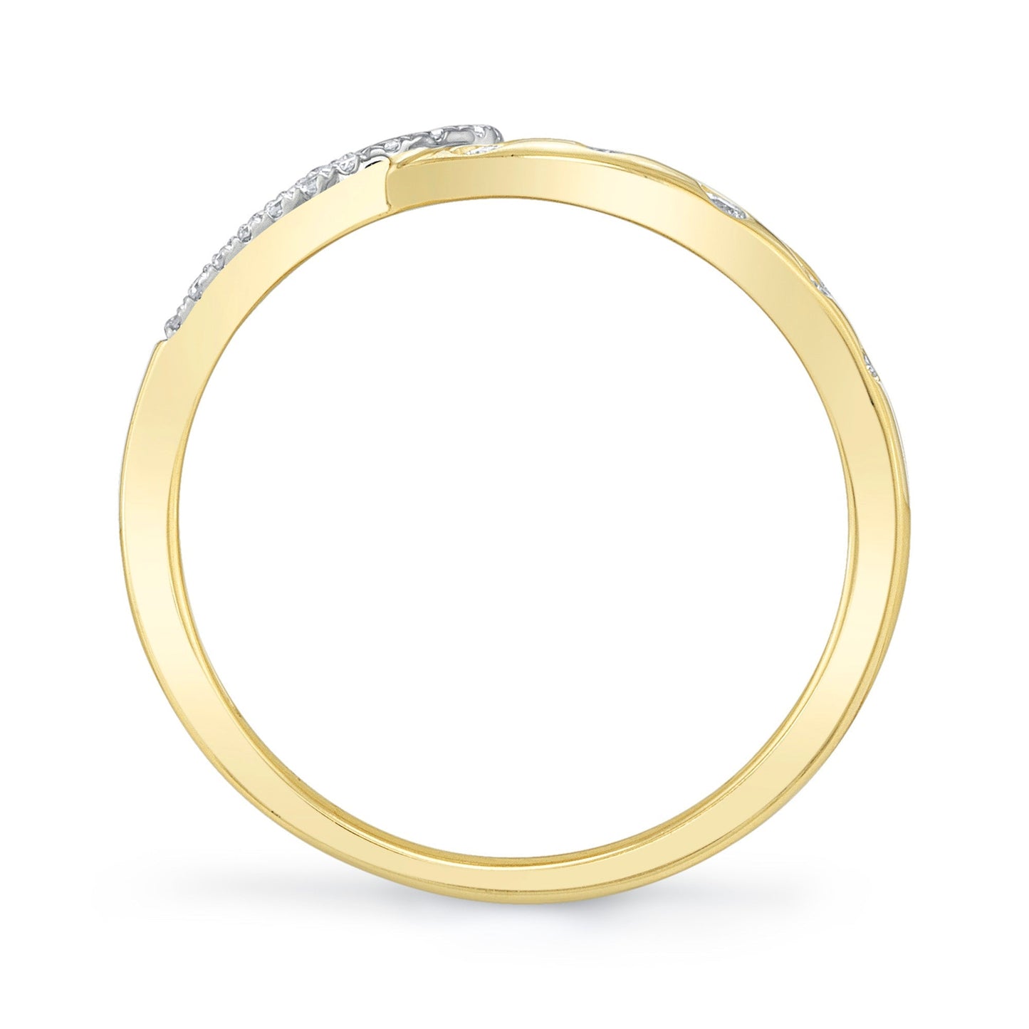 0.15CT 14K Y/G DIAMOND LADY'S RING
