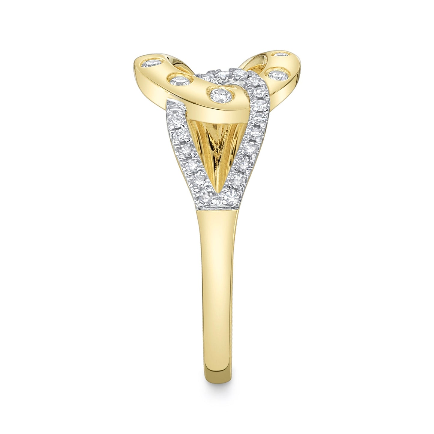 0.15CT 14K Y/G DIAMOND LADY'S RING