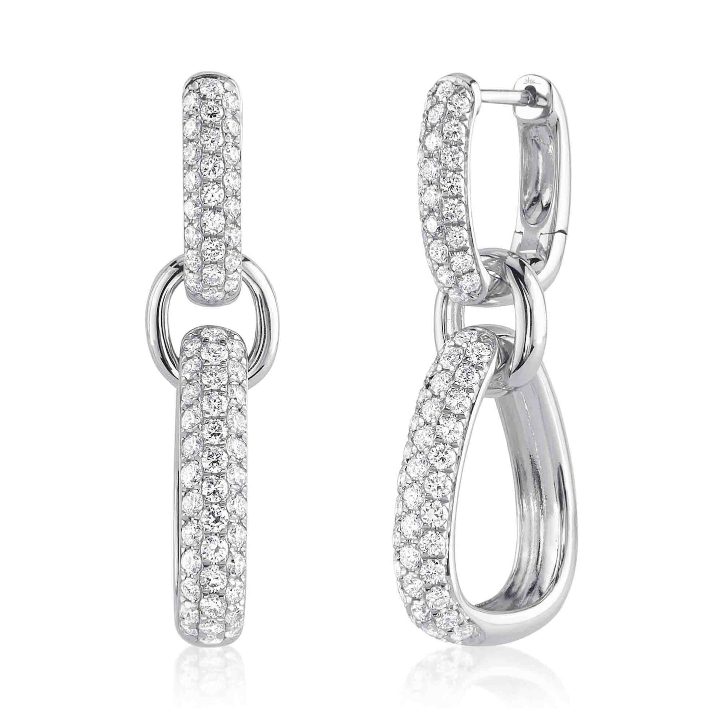 1.45CT 14K W/G DIAMOND EARRING