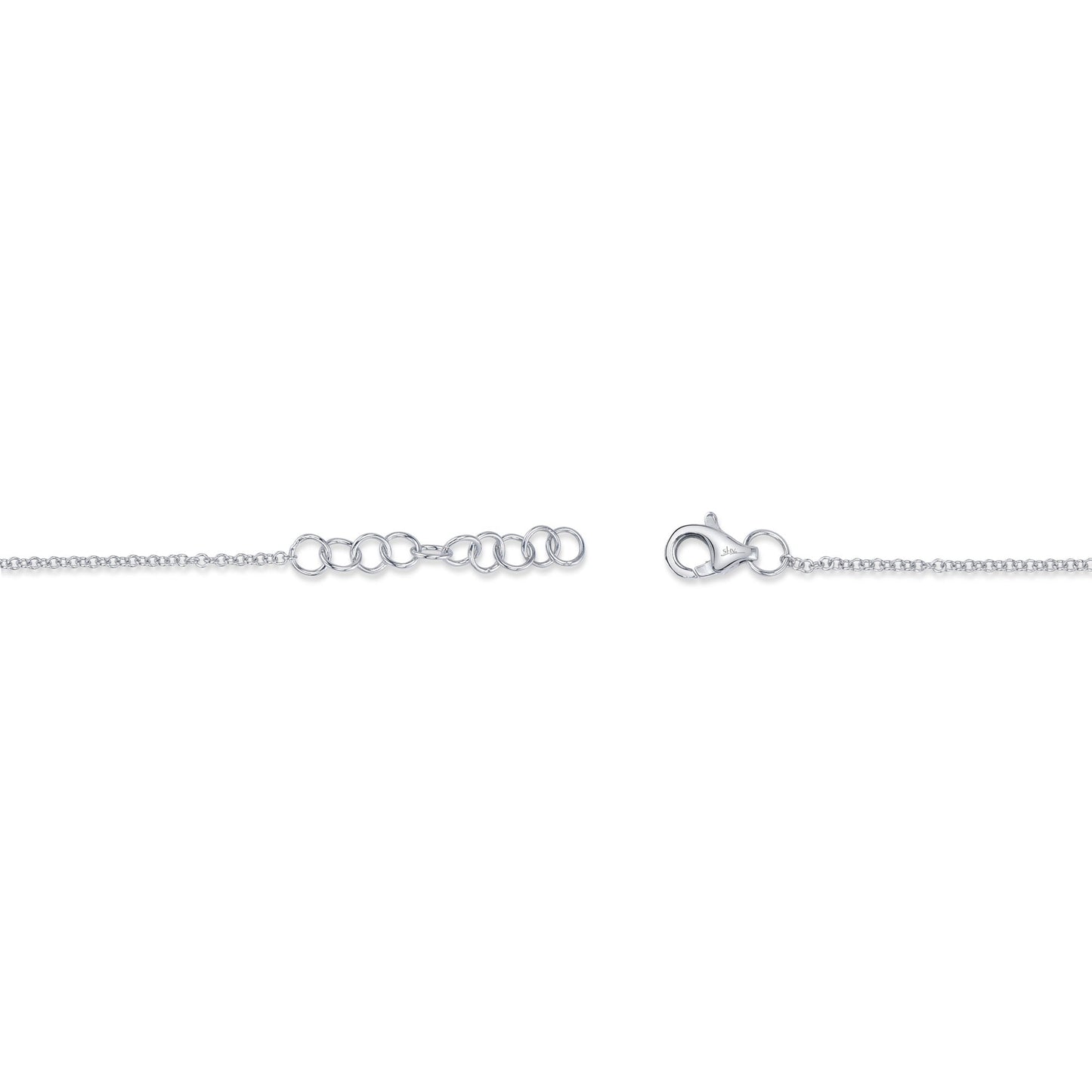 0.17CT 14K W/G DIAMOND BAR BRACELET