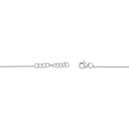 0.17CT 14K W/G DIAMOND BAR BRACELET