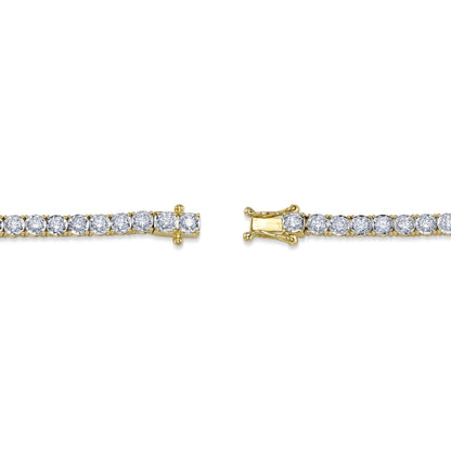 2.02CT 14K Y/G DIAMOND TENNIS BRACELET