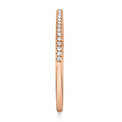 0.08CT 14K R/G DIAMOND LADY'S BAND