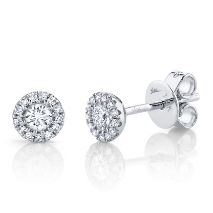 0.24CT 14K W/G DIAMOND STUD EARRING
