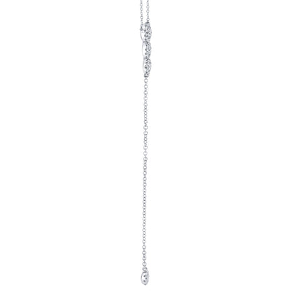 0.29CT 14K W/G DIAMOND LARIAT NECKLACE