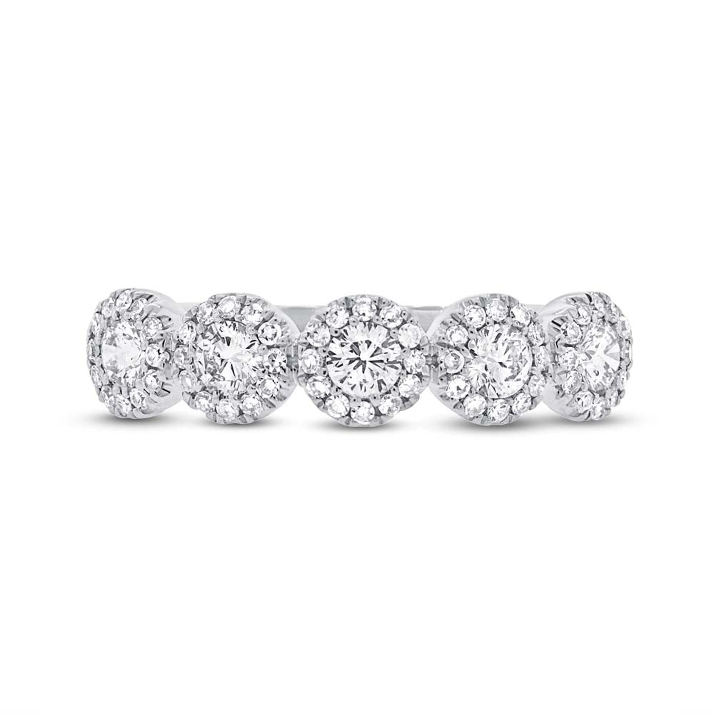 0.70CT 14K W/G DIAMOND LADY'S BAND SZ 6