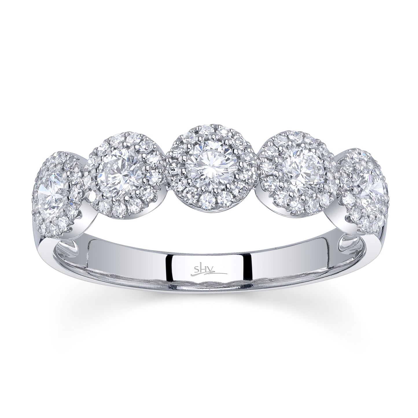 0.70CT 14K W/G DIAMOND LADY'S BAND