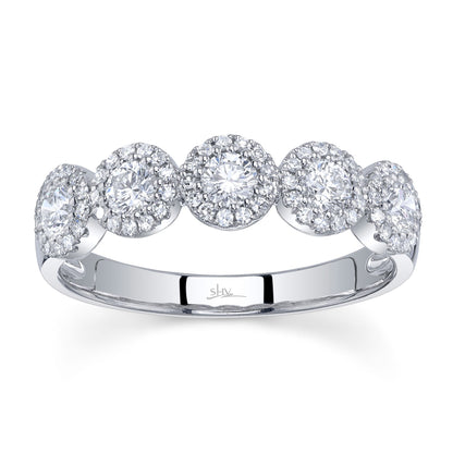 0.70CT 14K W/G DIAMOND LADY'S BAND