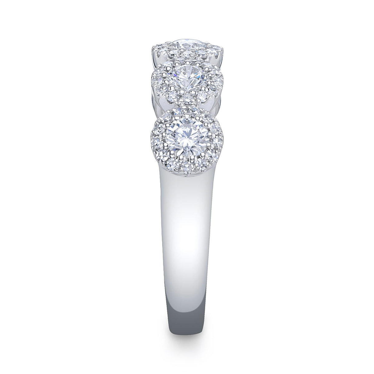 0.70CT 14K W/G DIAMOND LADY'S BAND