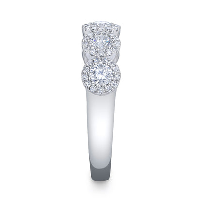 0.70CT 14K W/G DIAMOND LADY'S BAND