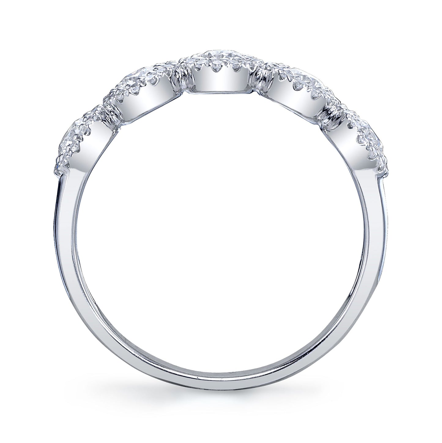 0.70CT 14K W/G DIAMOND LADY'S BAND